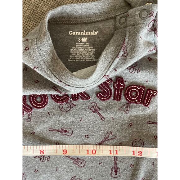 Baby Boy Clothes Rock Star Style Size 3-6 Months Lot of 3 items - Picture 8 of 10